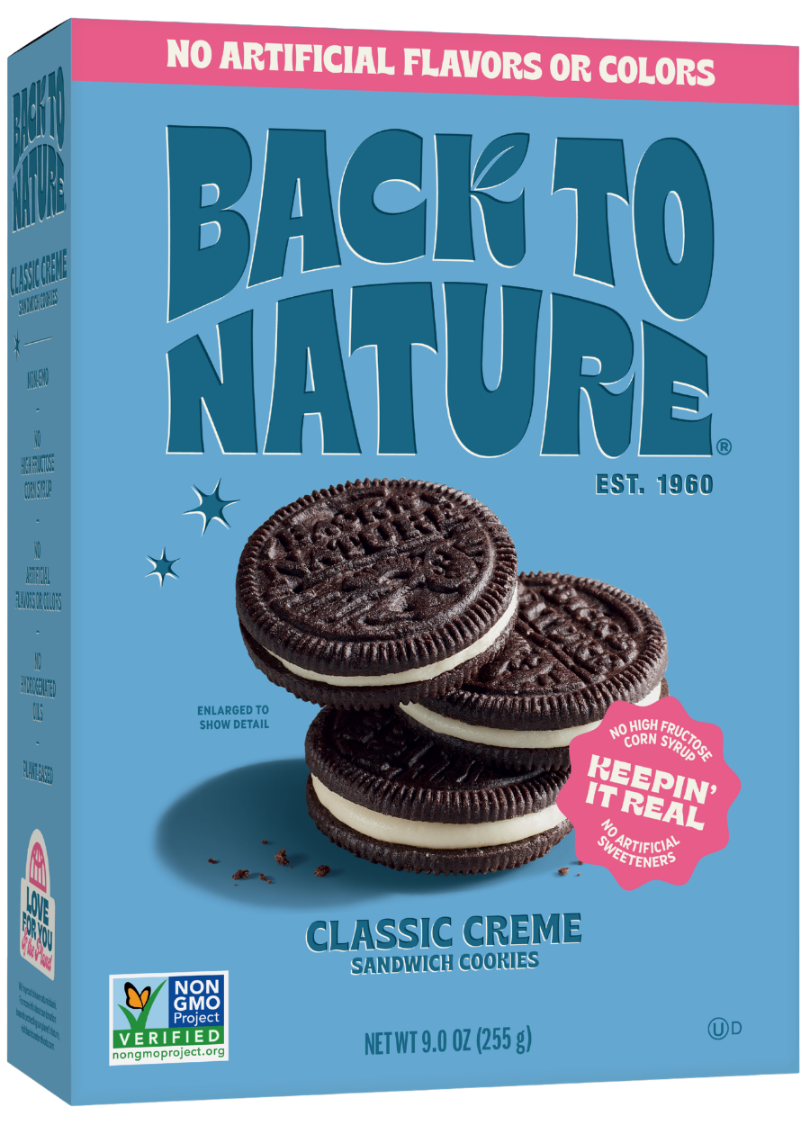 light blue box of classic creme cookies