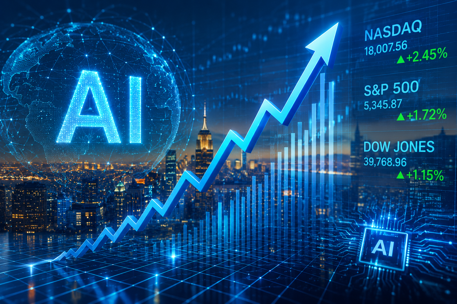 Global AI Investment Boom Continues to Drive Stock Markets Higher
