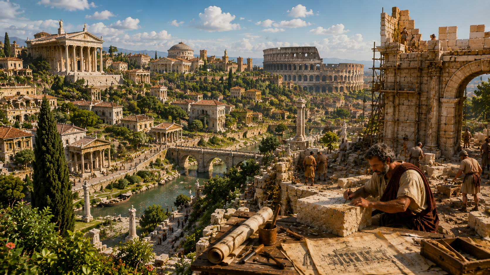 Although Rome Didn't Emerge in a Single Day, Bricks Were Being Laid Every Hour.