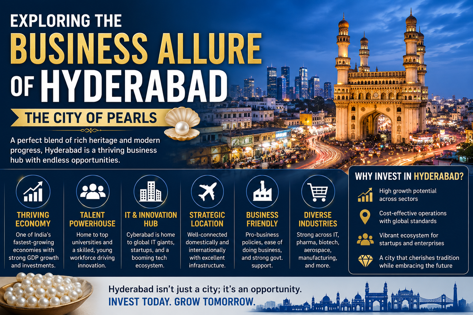 Exploring the Business Allure of Hyderabad - The City of Pearls