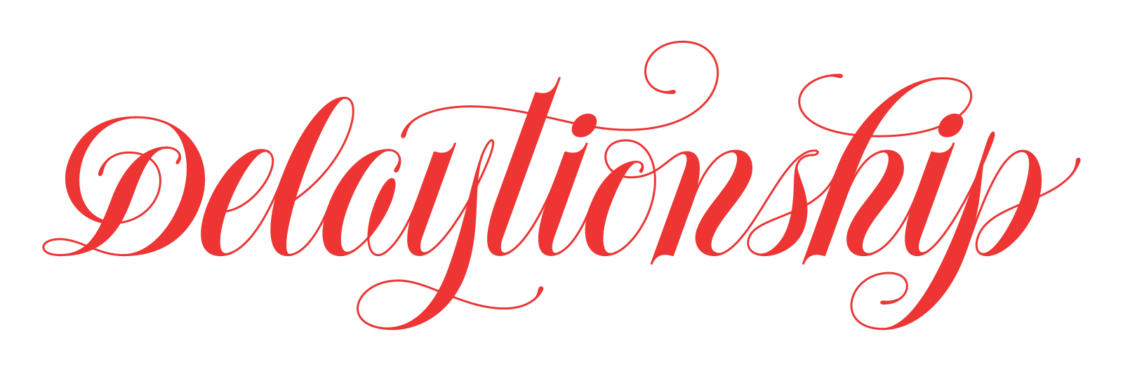 Delaytionship lettering artwork thumbnail.