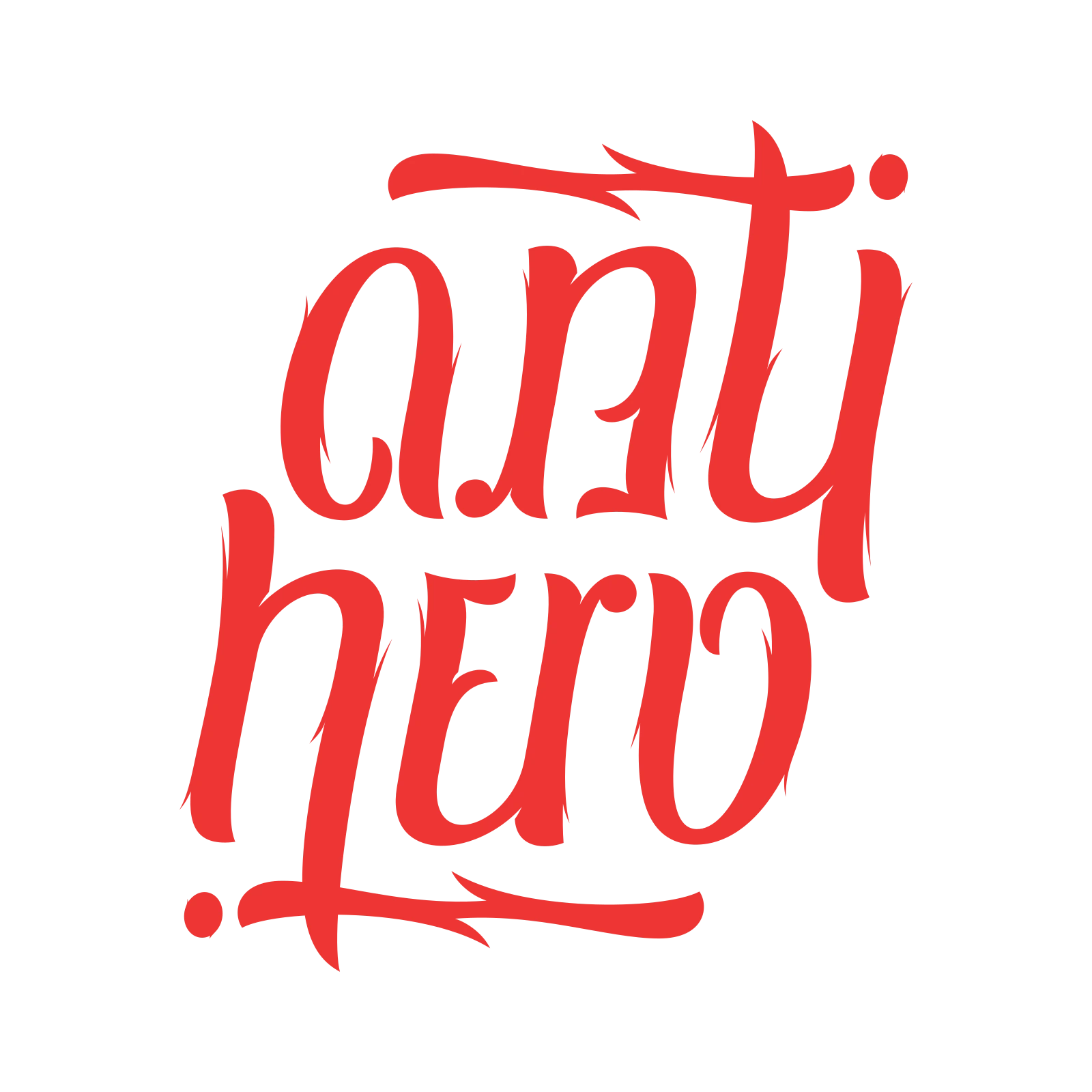 Anti-Hero ambigram artwork thumbnail.