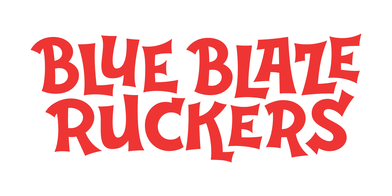 Blue Blaze Ruckers lettering artwork thumbnail.