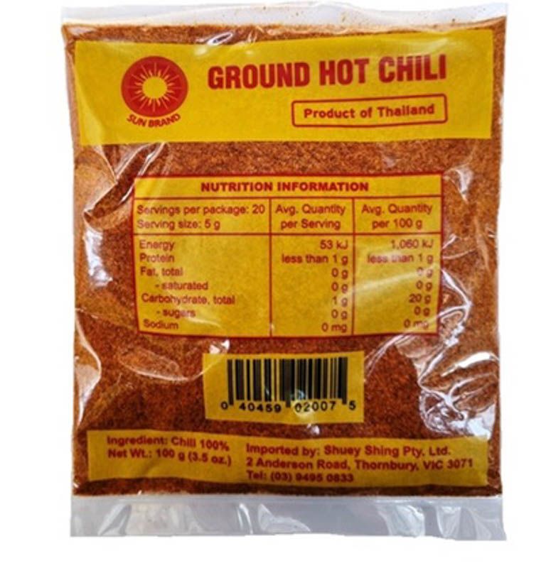 GROUND CHILLI (POWDER) 100G