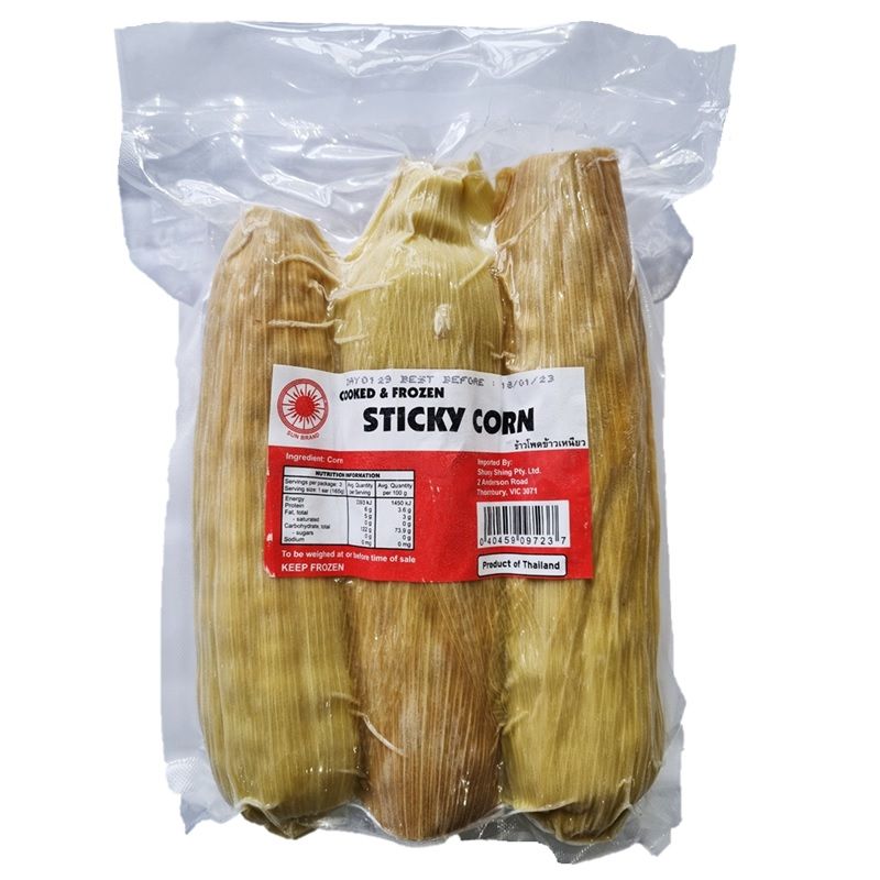 STICKY CORN WITH SKIN (STEAMED)