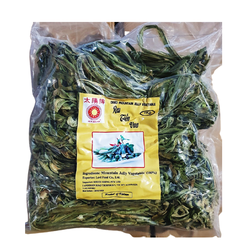 DRIED MOUNTAIN JELLY VEGETABLE (RAU TIEN VUA)