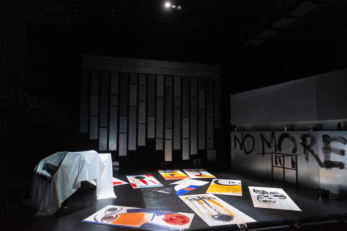 paintings laying on the ground