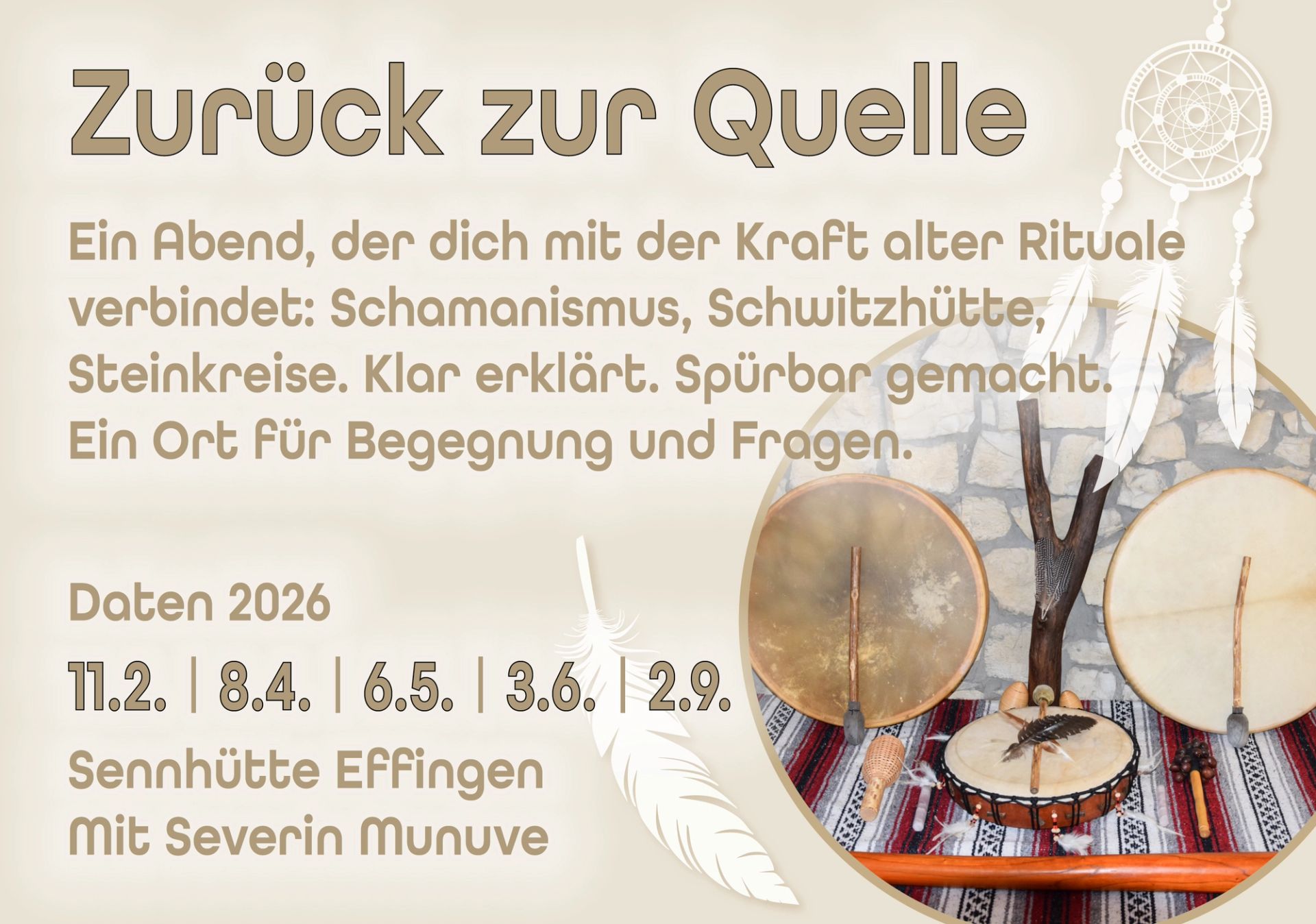 Zurück zur Quelle: Infoabende 2026 mit Severin Munuve