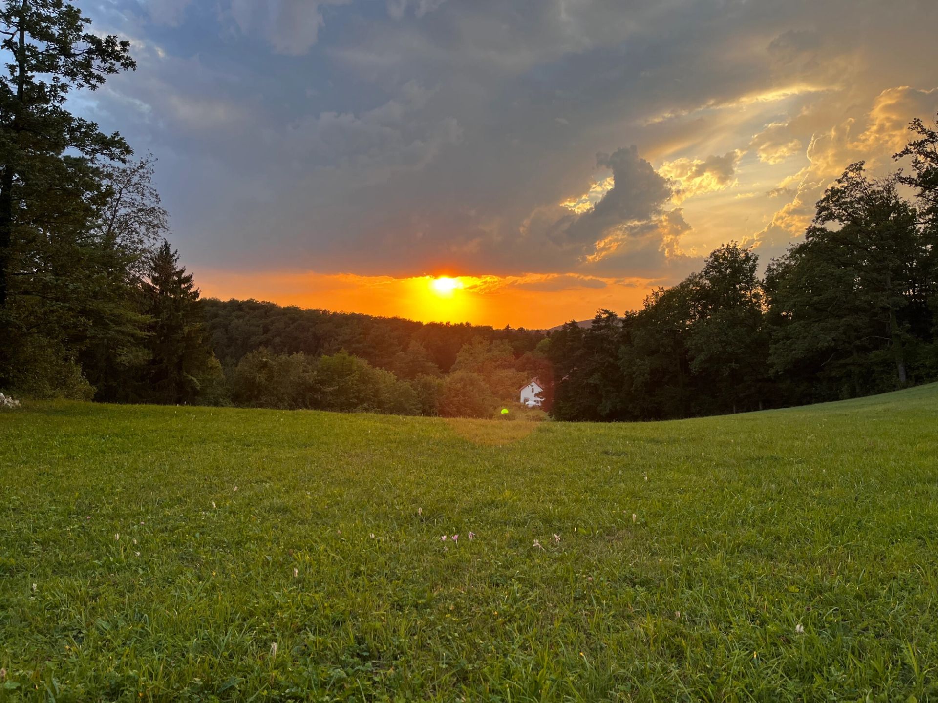 Abendrot über dem Jura