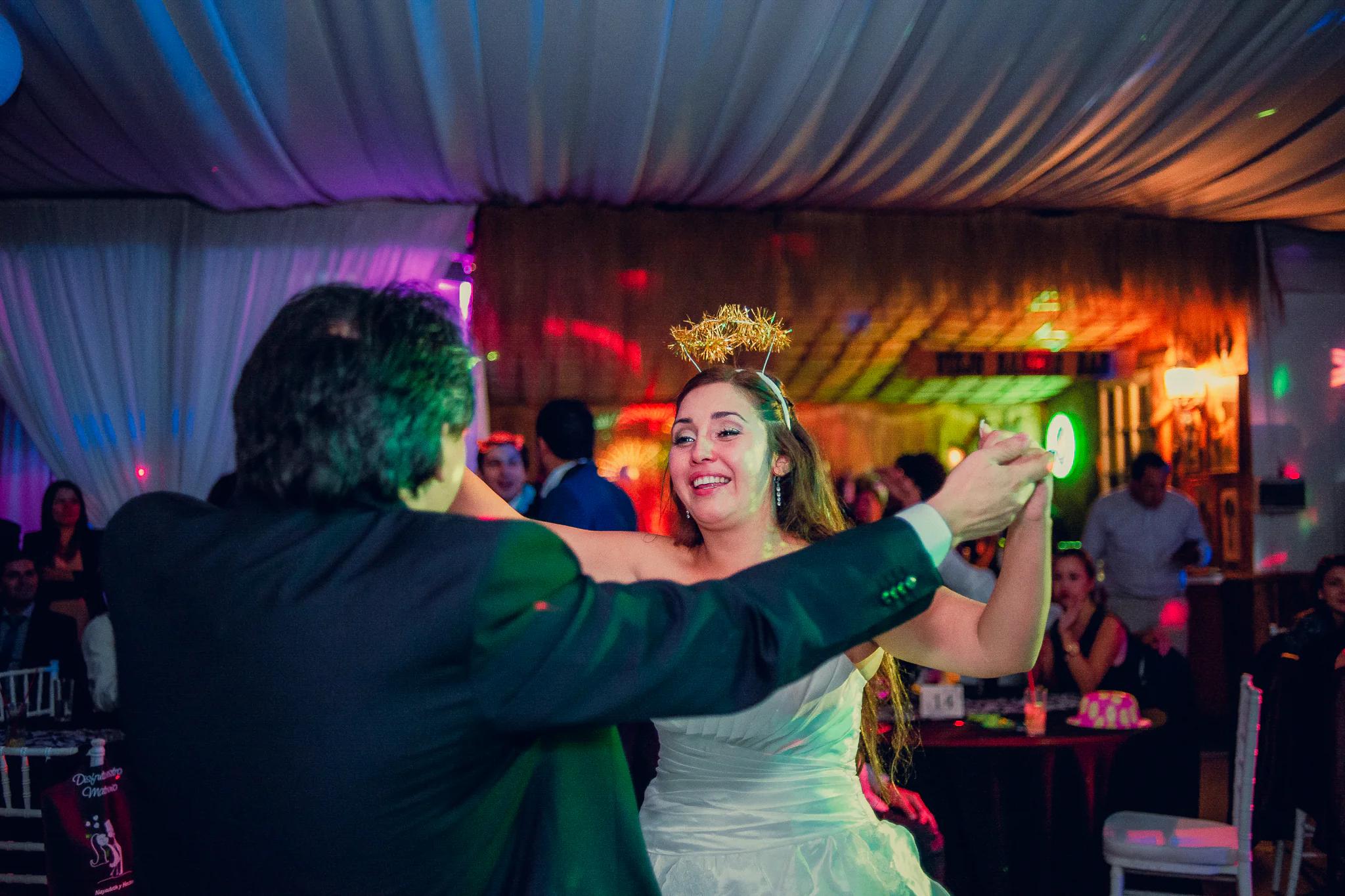 Momento espontáneo de una boda