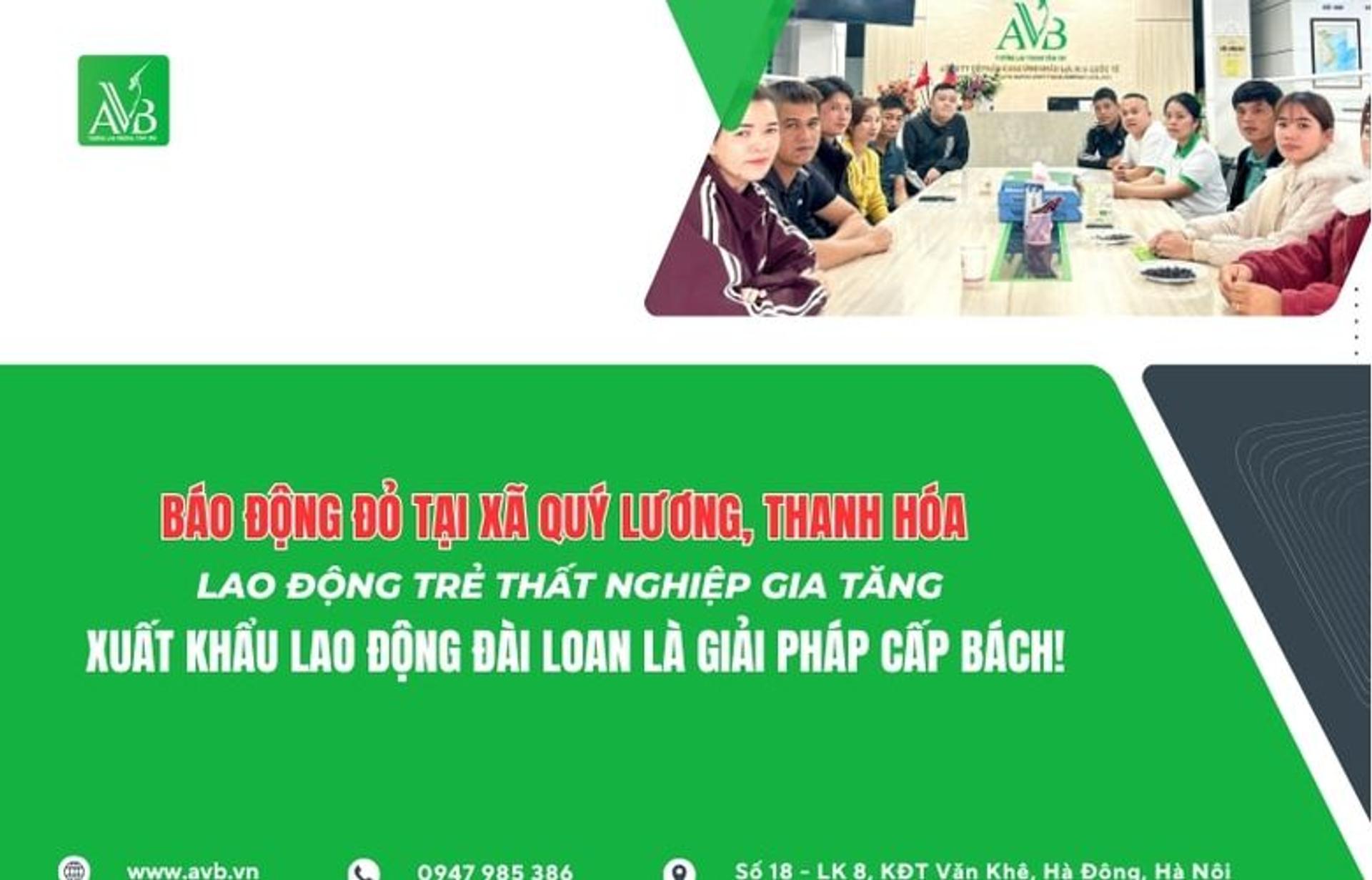 Báo Động Đỏ Tại Xã Quý Lương, Thanh Hóa: Lao Động Trẻ Thất Nghiệp Gia Tăng – Xuất Khẩu Lao Động Đài Loan Là Giải Pháp Cấp Bách!