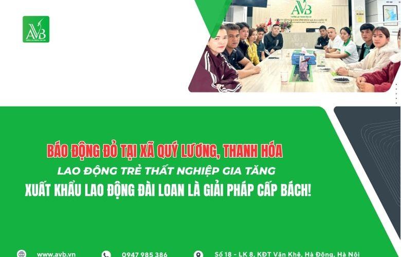 Báo Động Đỏ Tại Xã Quý Lương, Thanh Hóa: Lao Động Trẻ Thất Nghiệp Gia Tăng – Xuất Khẩu Lao Động Đài Loan Là Giải Pháp Cấp Bách!