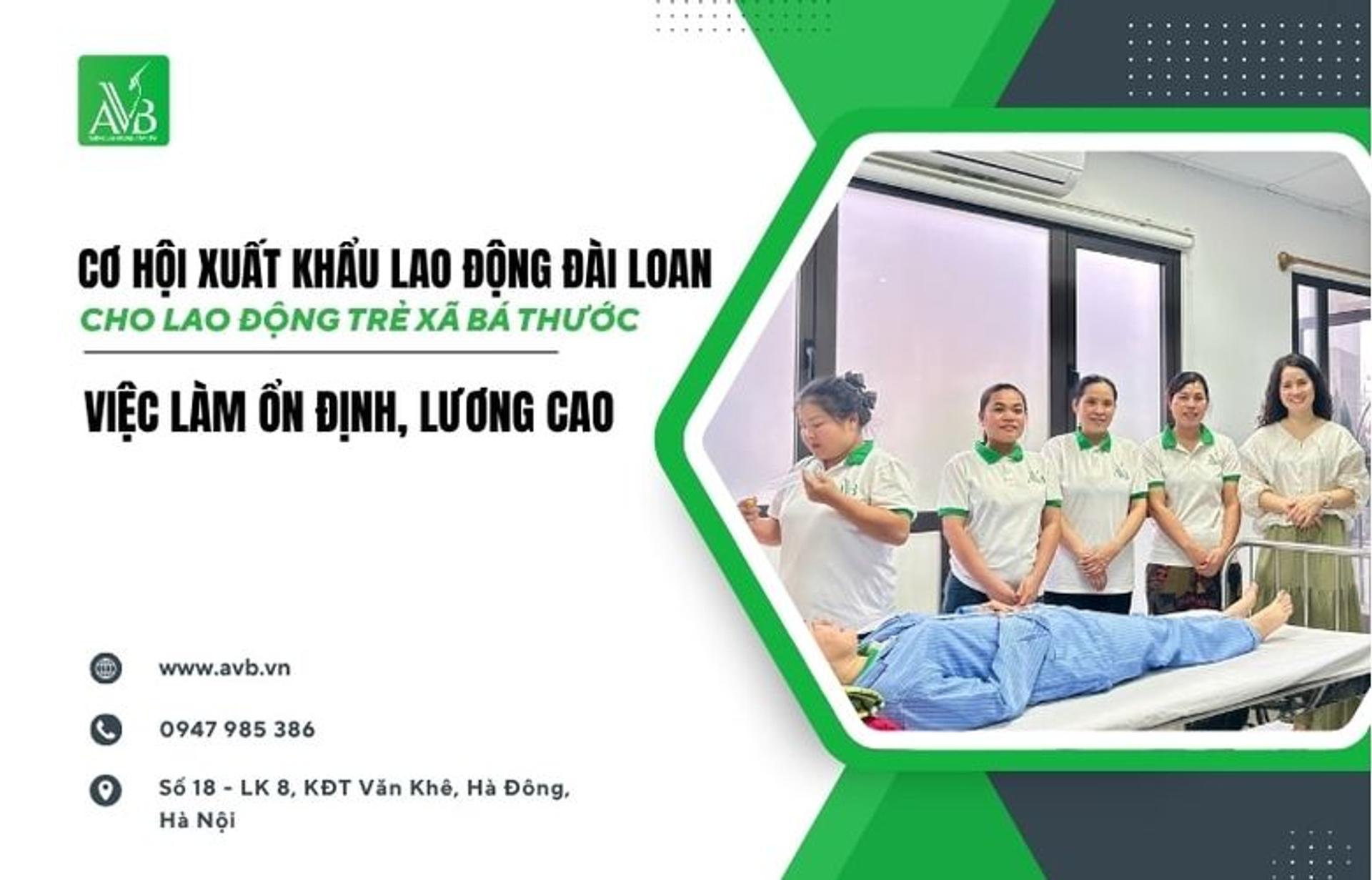 Cơ Hội Xuất Khẩu Lao Động Đài Loan Cho Lao Động Trẻ Xã Bá Thước, Thanh Hóa – Việc Làm Ổn Định, Lương Cao