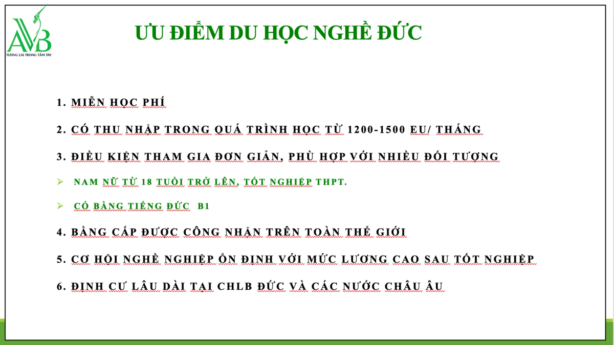 Ưu điểm du học nghề Đức