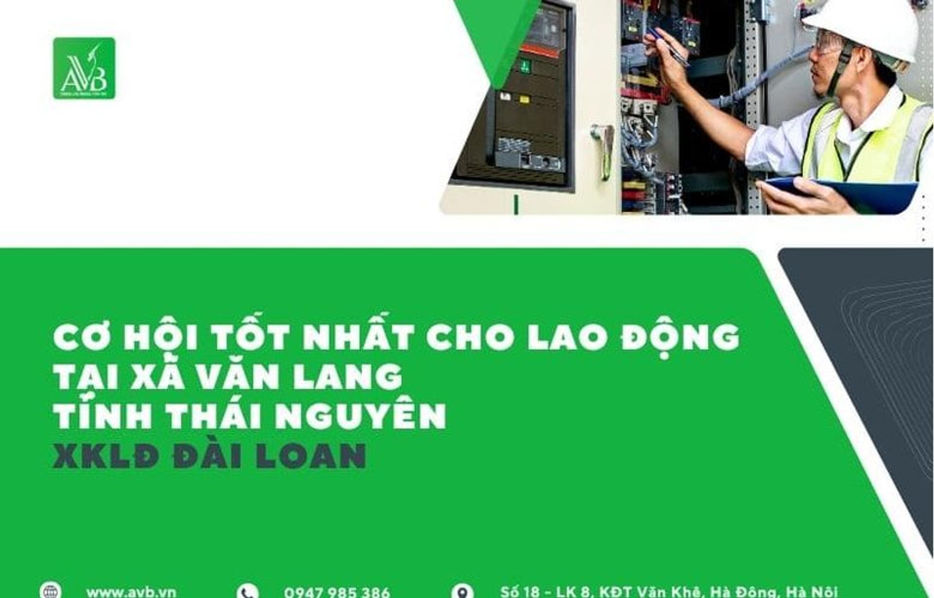 Cơ Hội Tốt Nhất Cho Lao Động Tại Xã Văn Lang, Thái Nguyên – XKLĐ Đài Loan, Lương Cao, Công Việc Ổn Định
