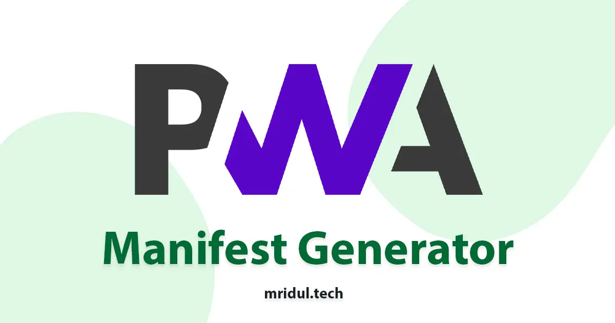 Manifest Generator