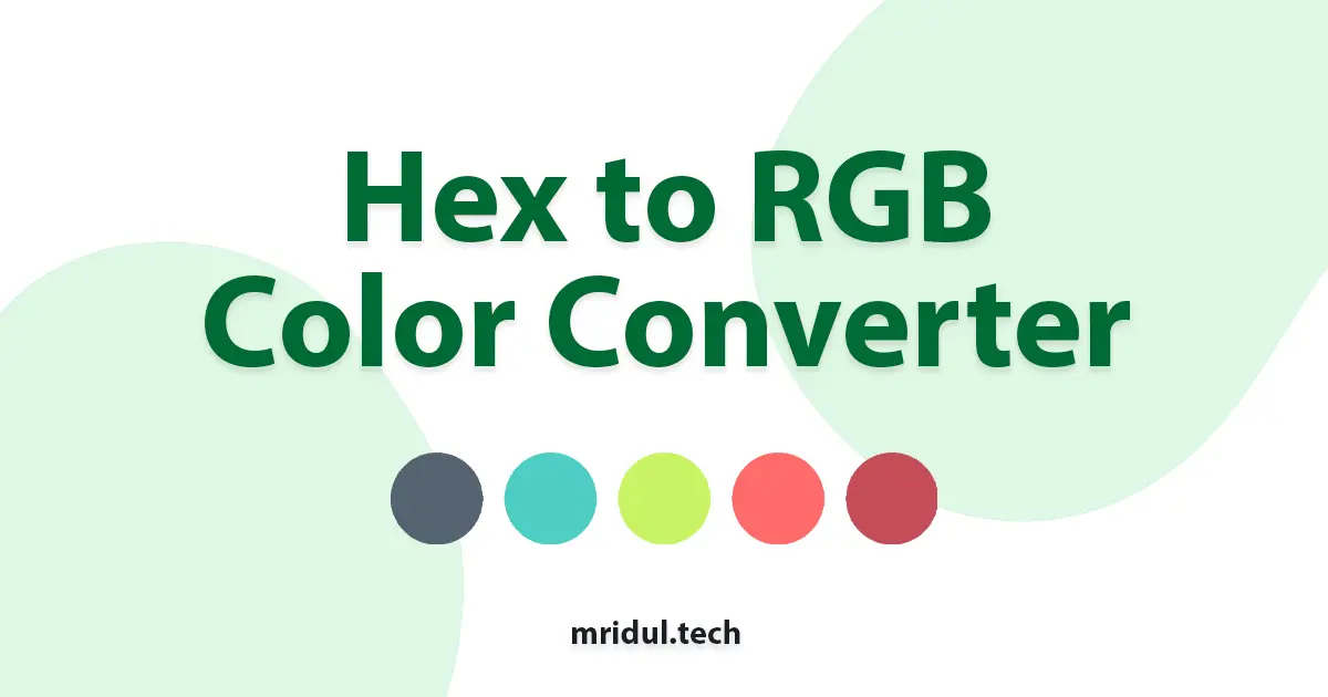 Hex to RGB Color Converter
