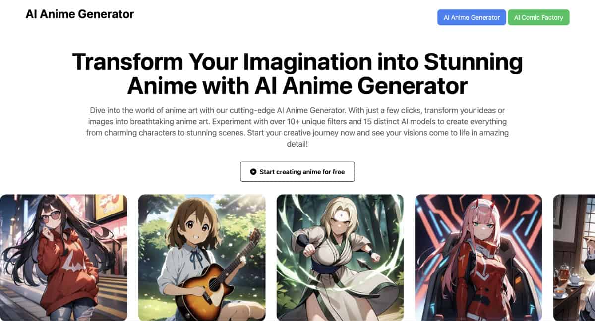 AI Anime Generator