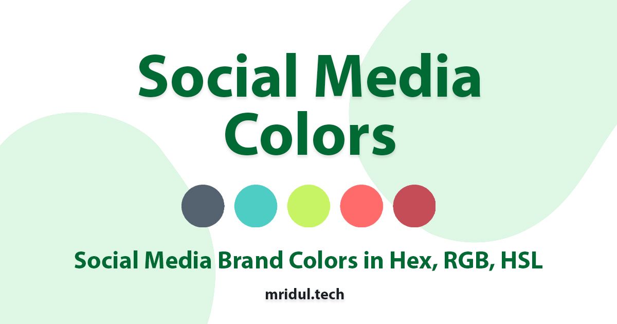 Social Media Colors