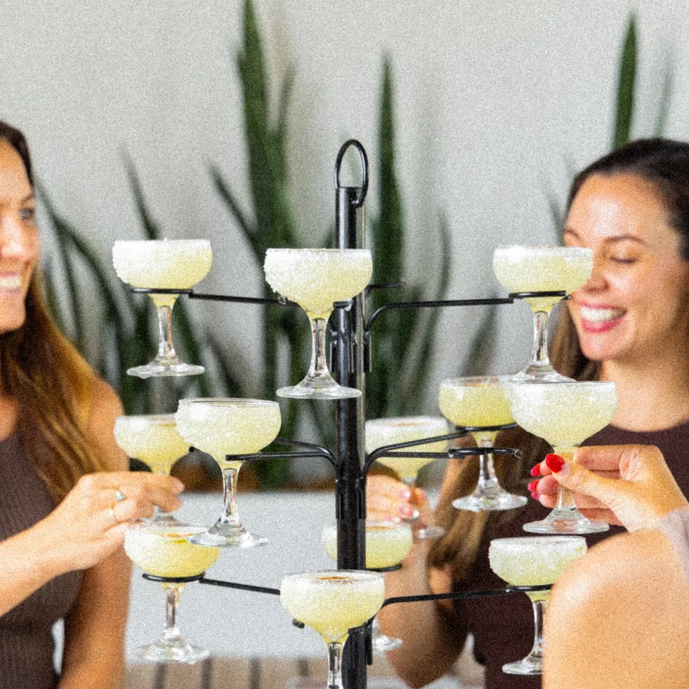 Group drink from a daiquiri tree