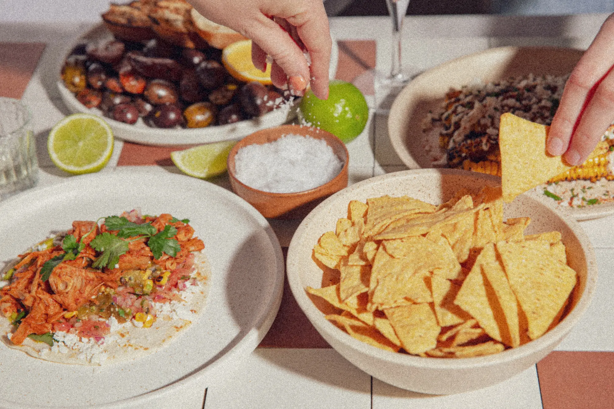 Spread of food at Cabo