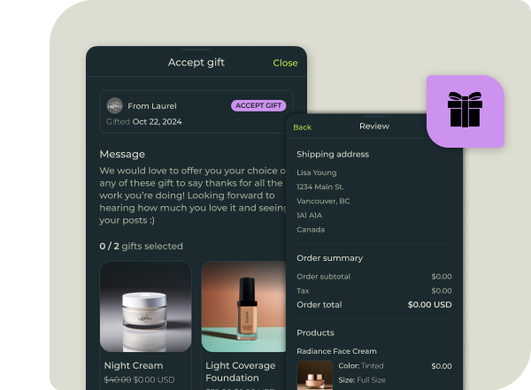 Image showing how Gifting works through Endlss