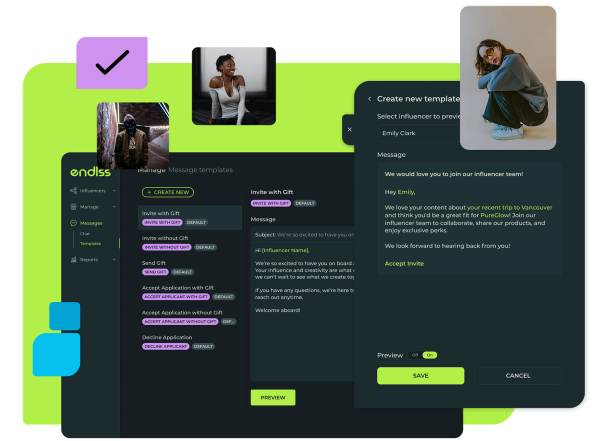 Image showing our Influencer Discovery dashboard on Endlss.