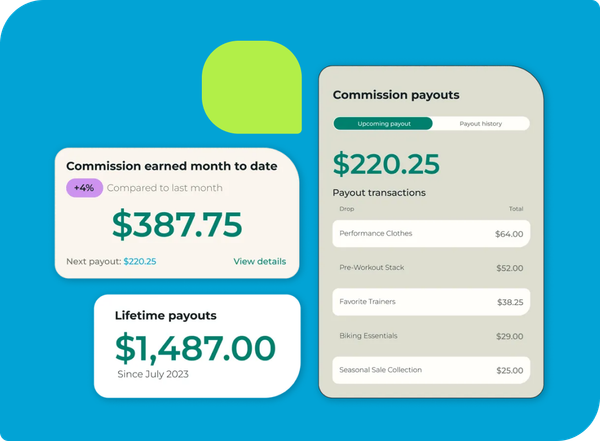 Image showing Commission payouts images from Endlss.