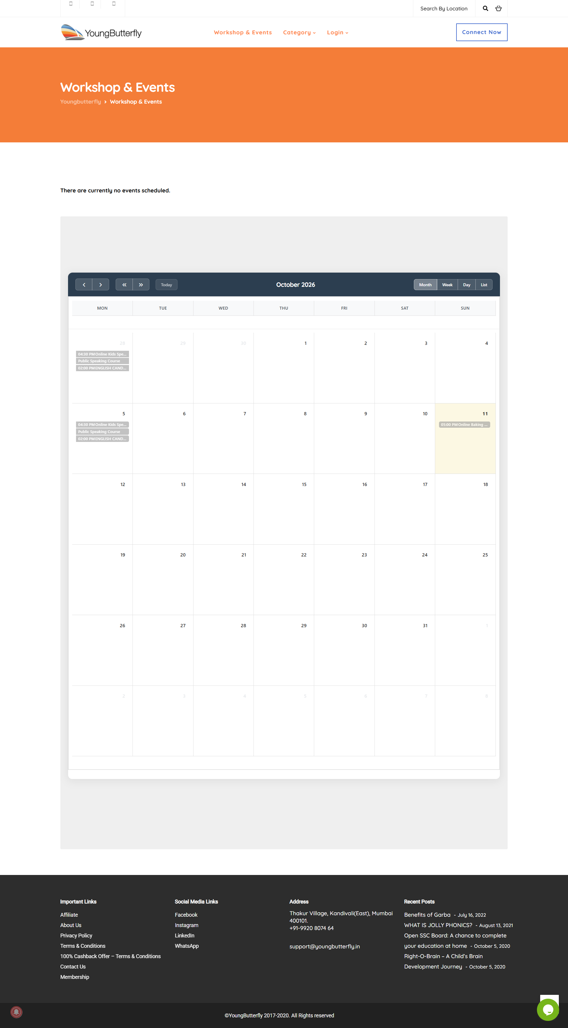 Workshops Events