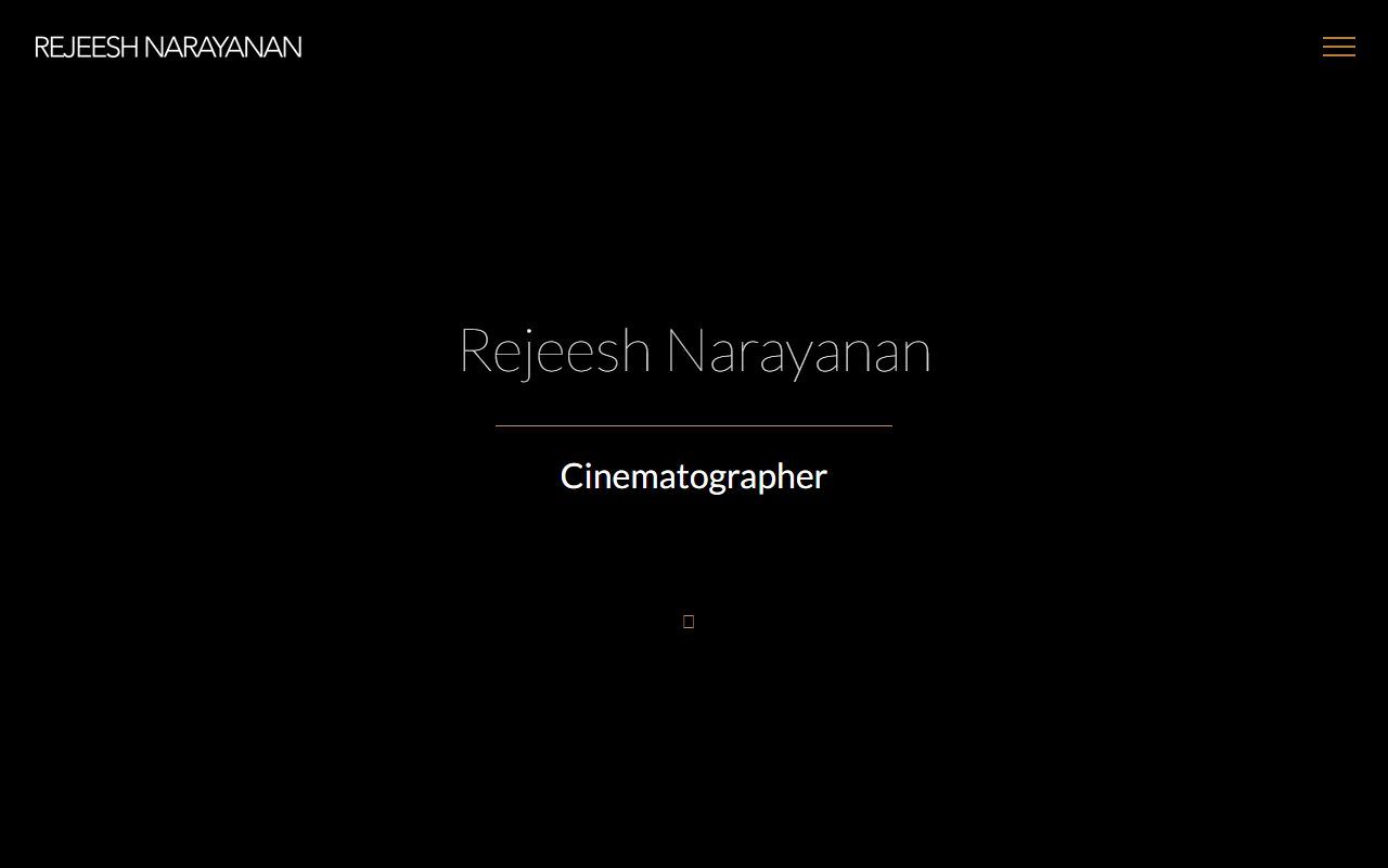Rejeesh Narayanan – Cinematographer Portfolio Website