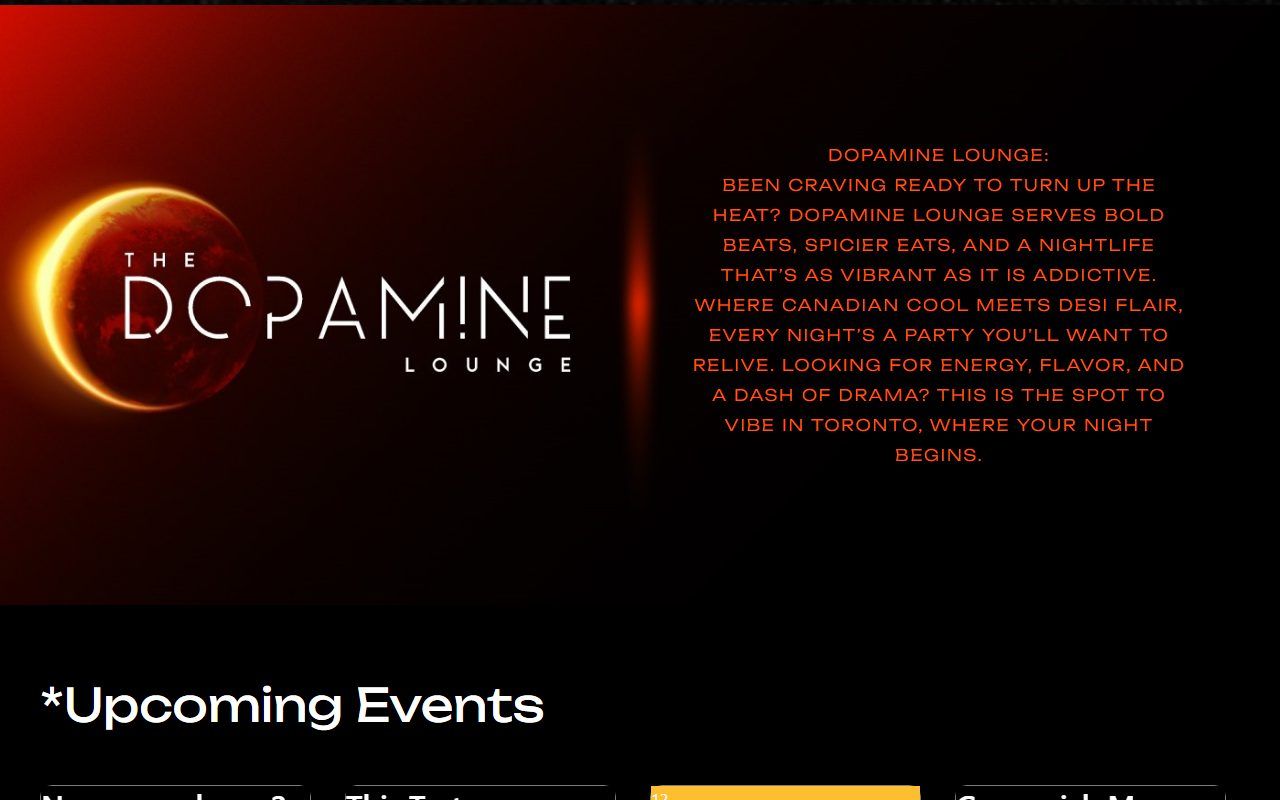 The Dopamine Lounge – Nightlife, Events & Ticket Booking Website