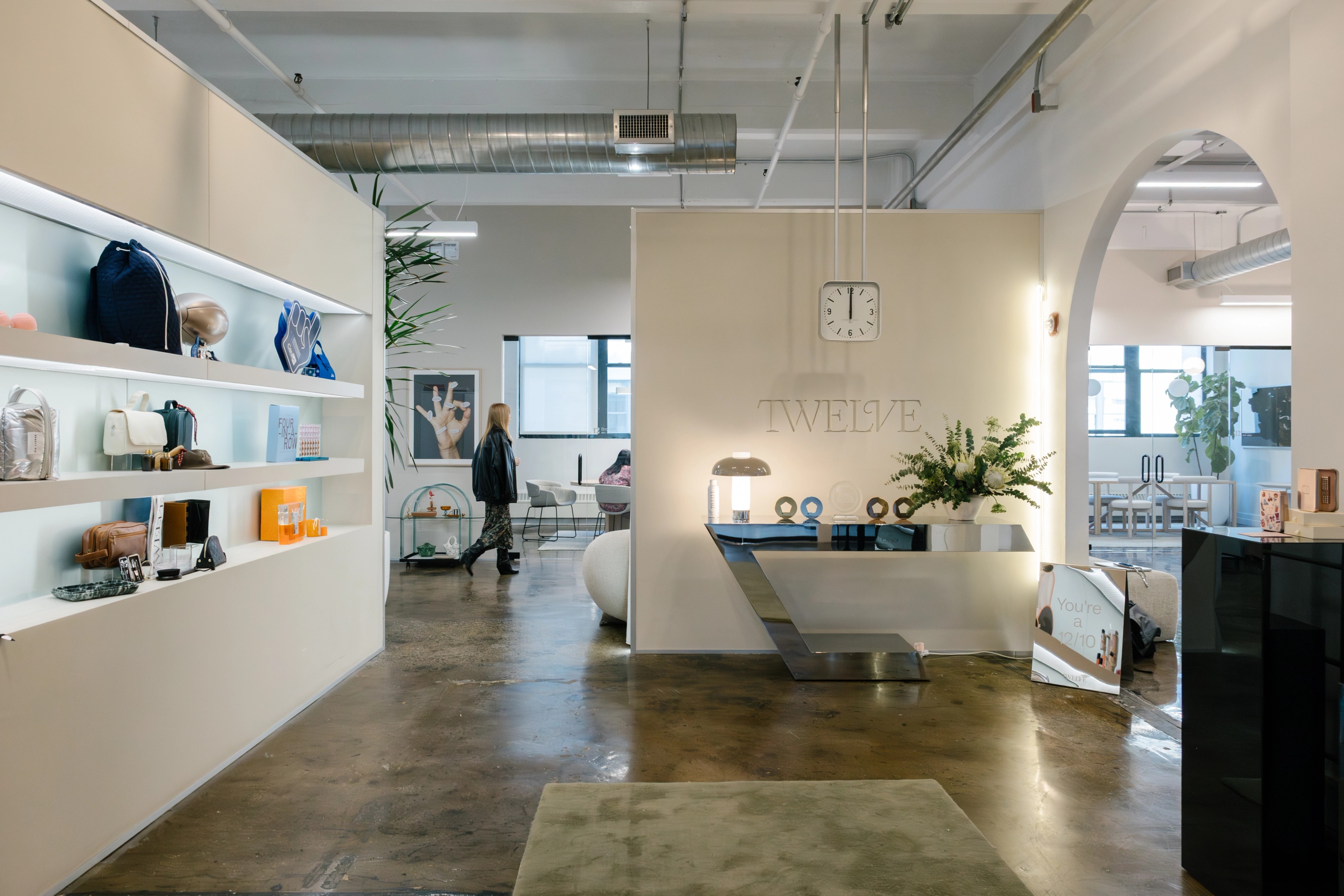 Katie and Brandon Conovitz sitting in the Twelve Offices