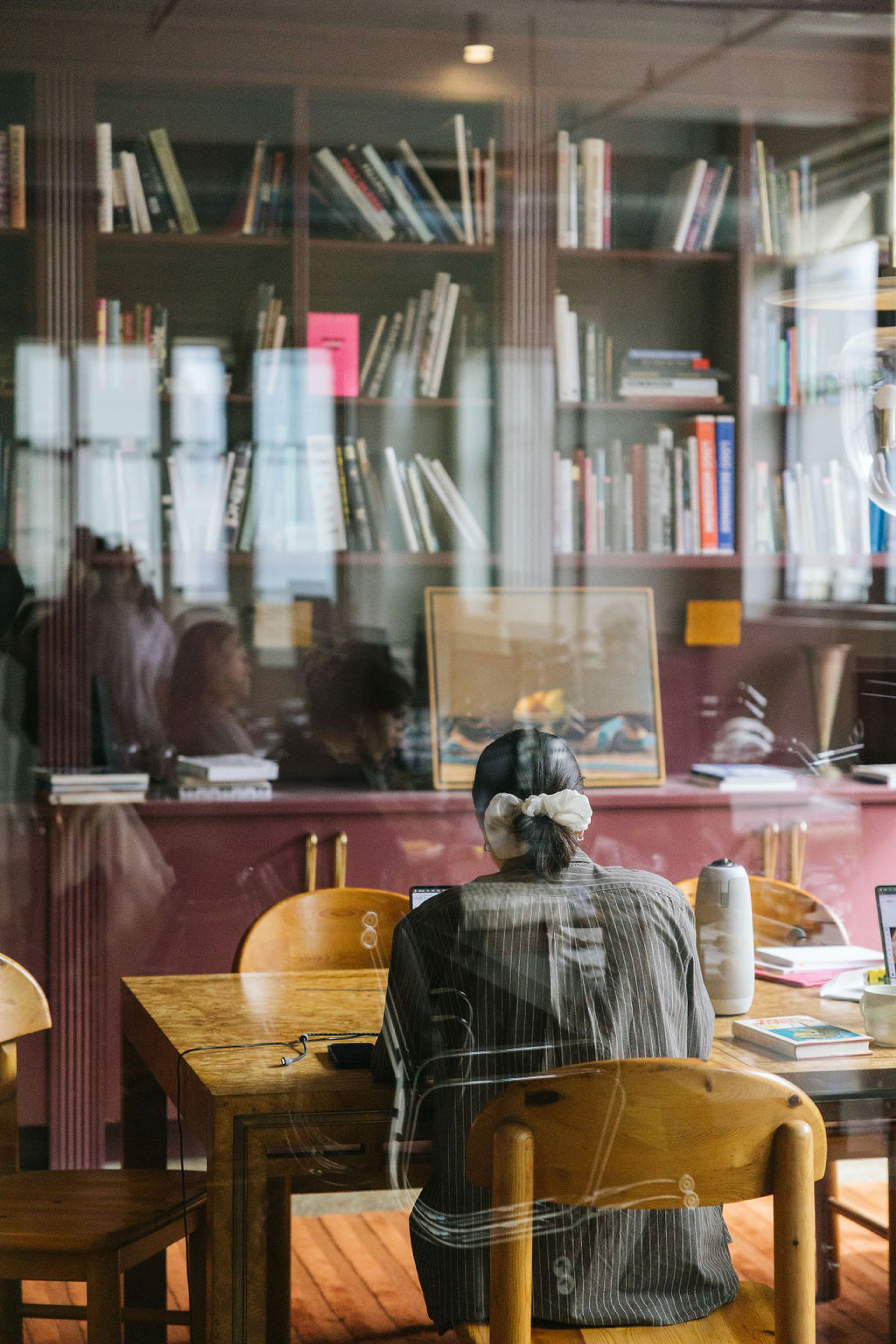 Custom built conference room with glass frontage
