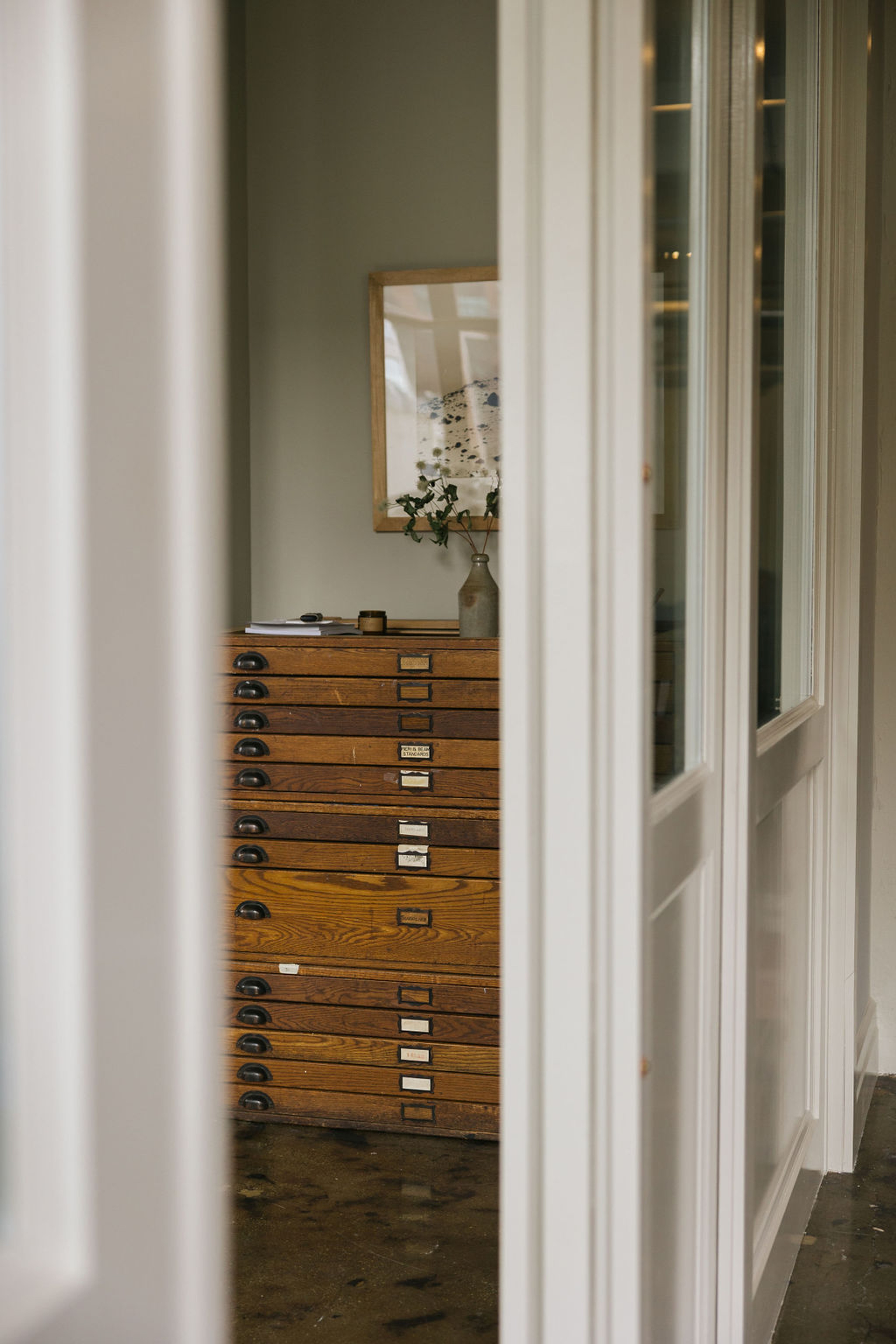 Custom moldings and doorway