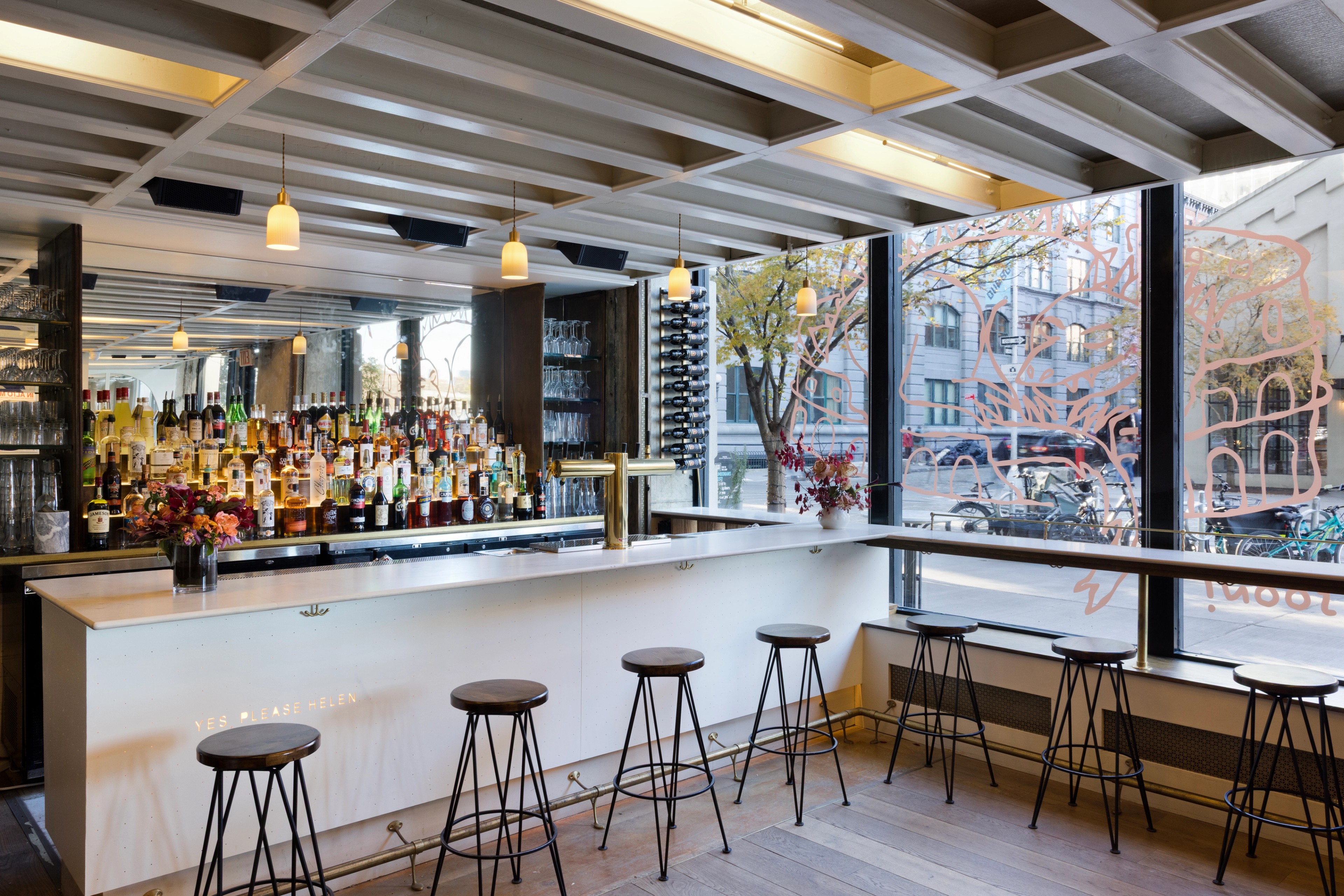 Inside bar area of Ziggy's Roman Cafe
