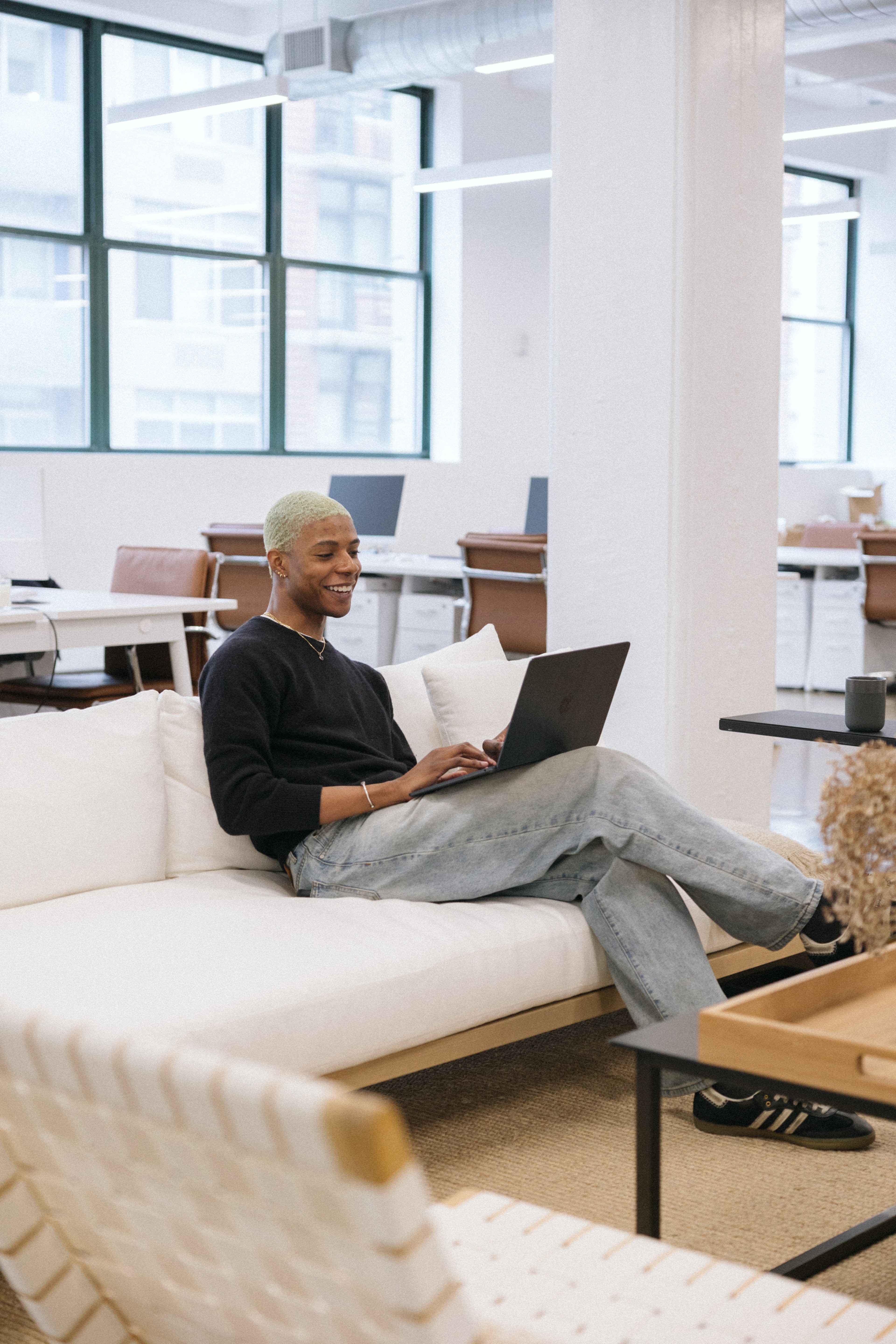Employee working in office