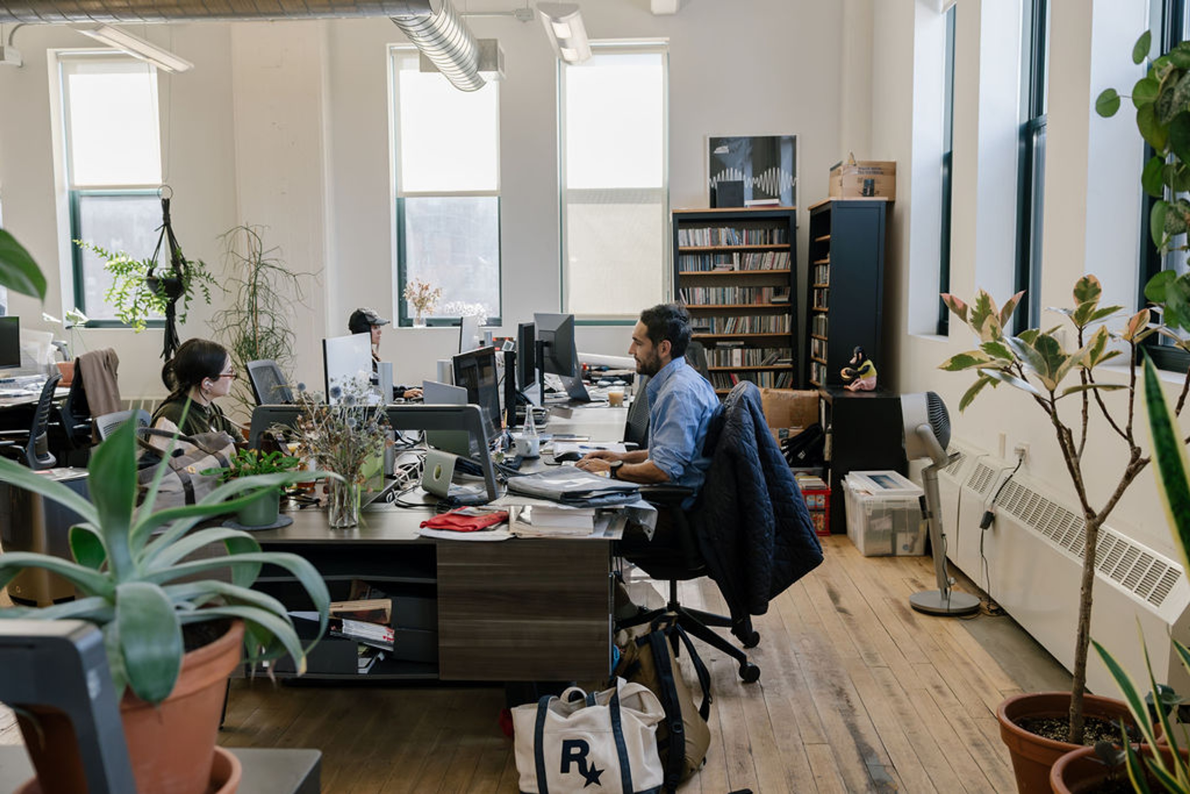 Man working at desk