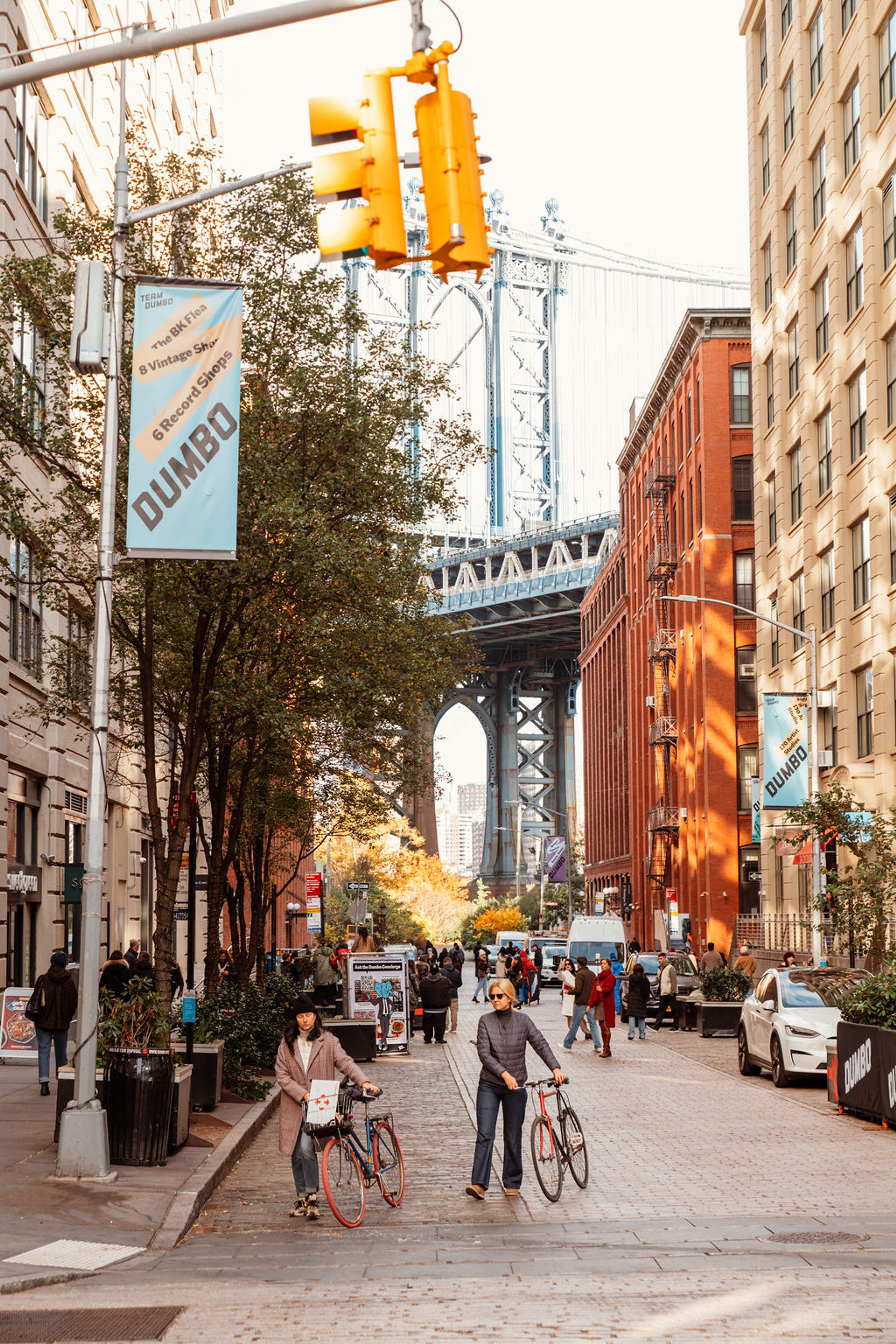 View of Manhattan Bridge from Washington Street