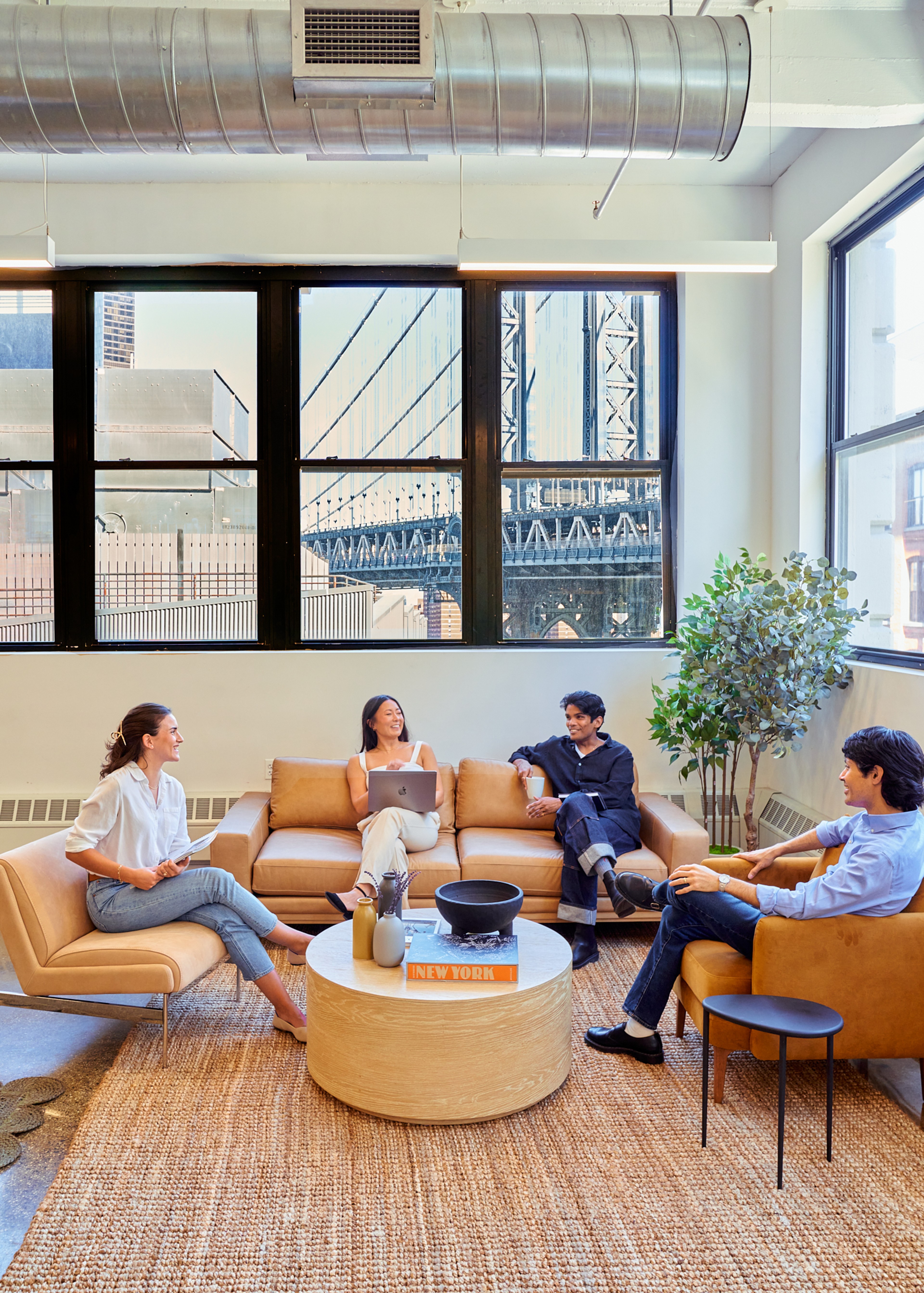 People sitting in an office