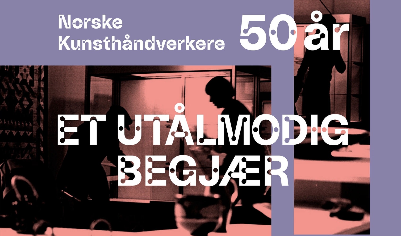 Grafisk uttrykk med et fotografi og bokstaver