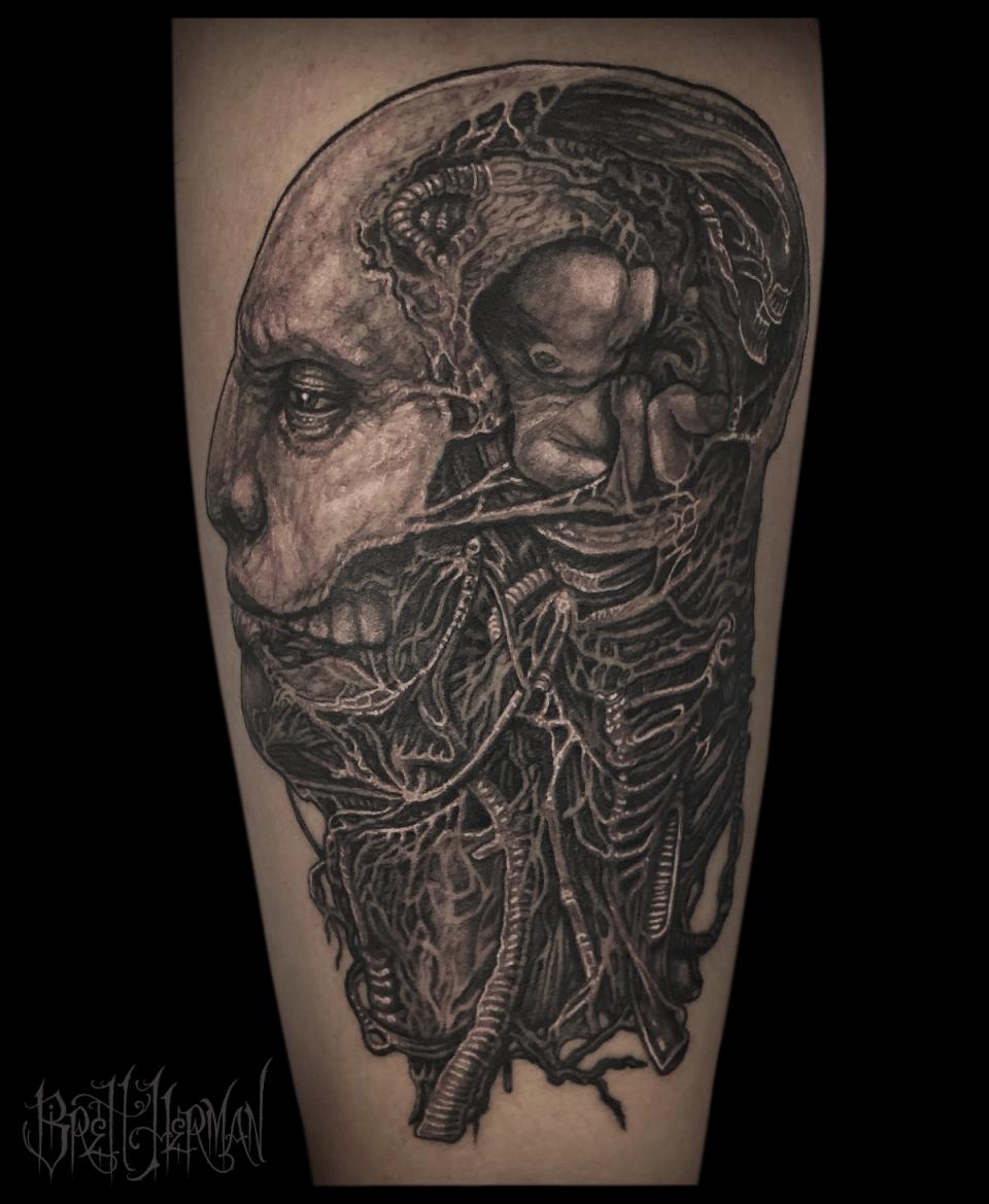 Alien Prometheus tattoo