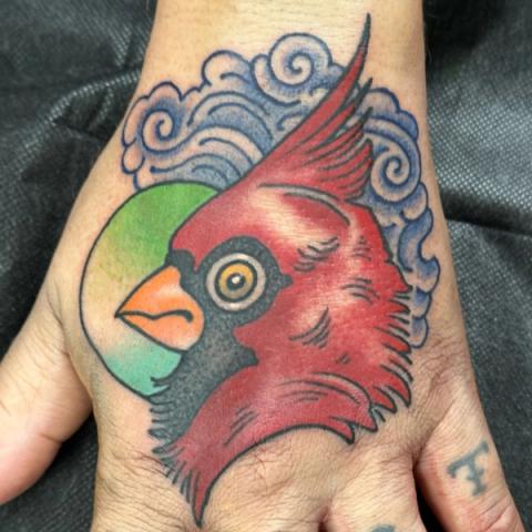 William Thideman, tattooist, drawing