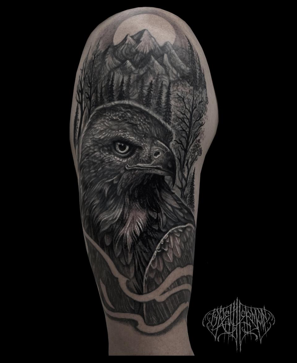 Bird & Nature BNG coverup tattoo