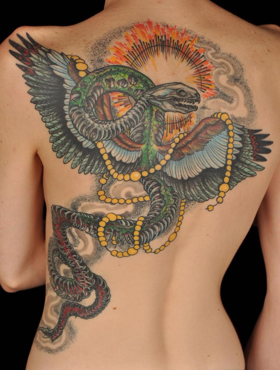 Back piece tattoo