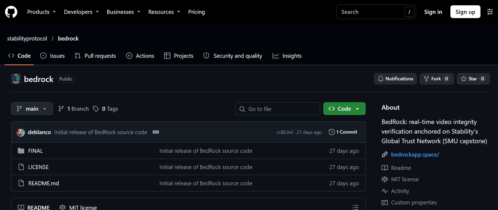 Stability releases BedRock, a video-hashing electronic evidence application, as Open Source