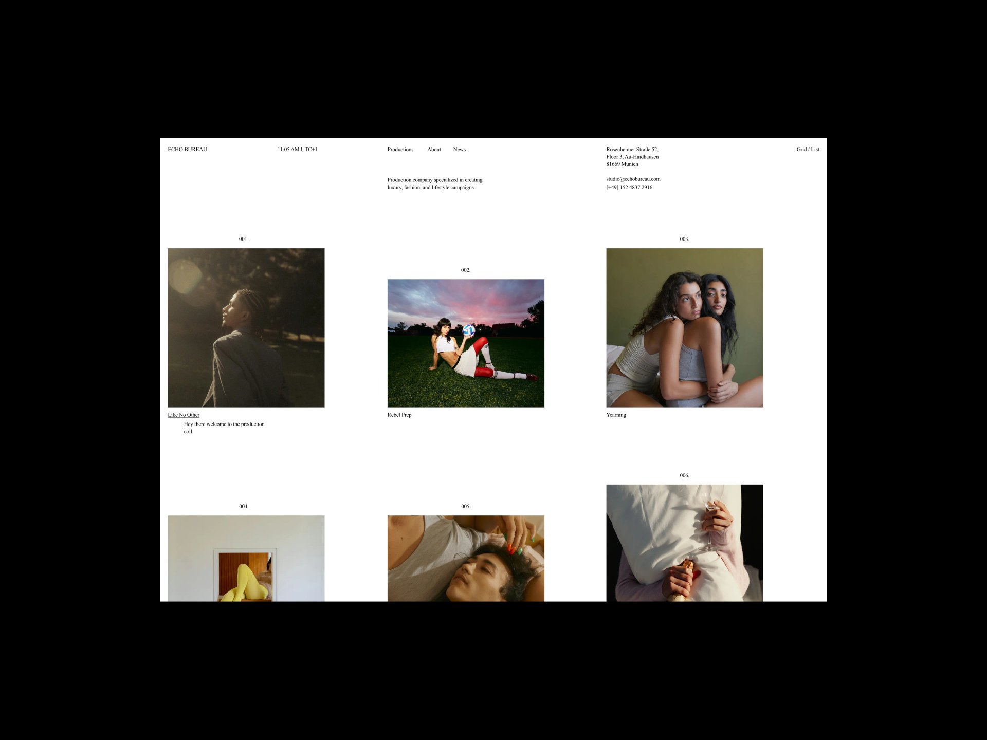 Echo Bureau — Imagery, Creative Direction, Website Design