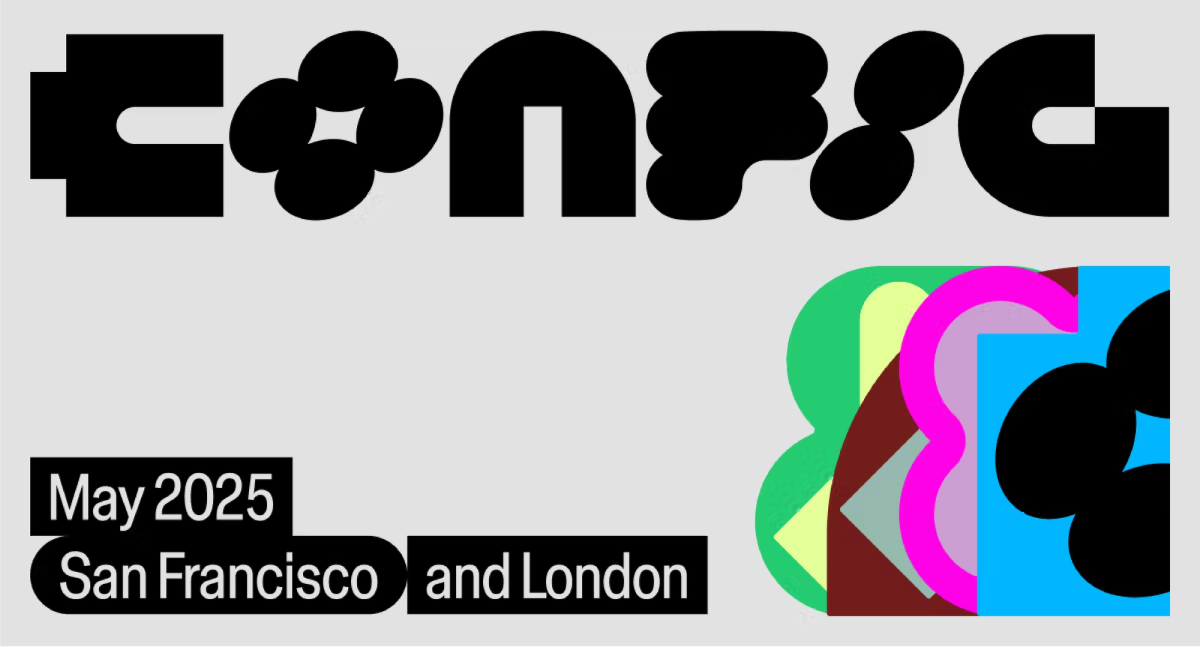 Logo de Config 2025 - conferencia de diseño de Figma en San Francisco y Londres