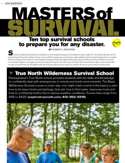 Article from Masters of Survival