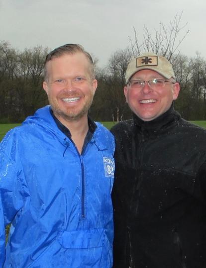 Erik with David Highfield following a KDKA interview