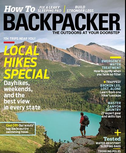 Cover of Backpacker magazine featuring Erik Kulick